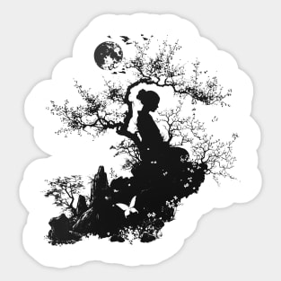 geisha Sticker